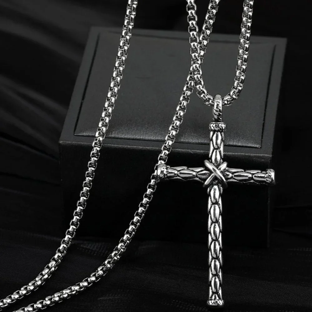 ❤️New Christian Cross Steel Pendant Necklace for women/men, N90201P145